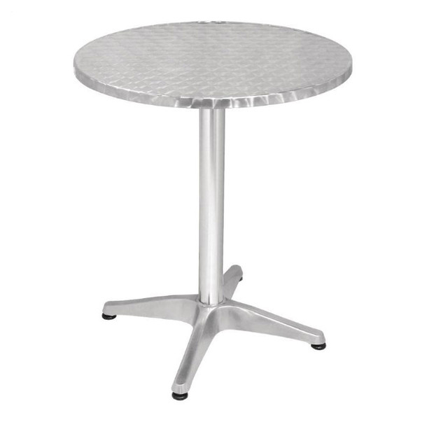 Terrastafel Inox rond doorsnede 70cm